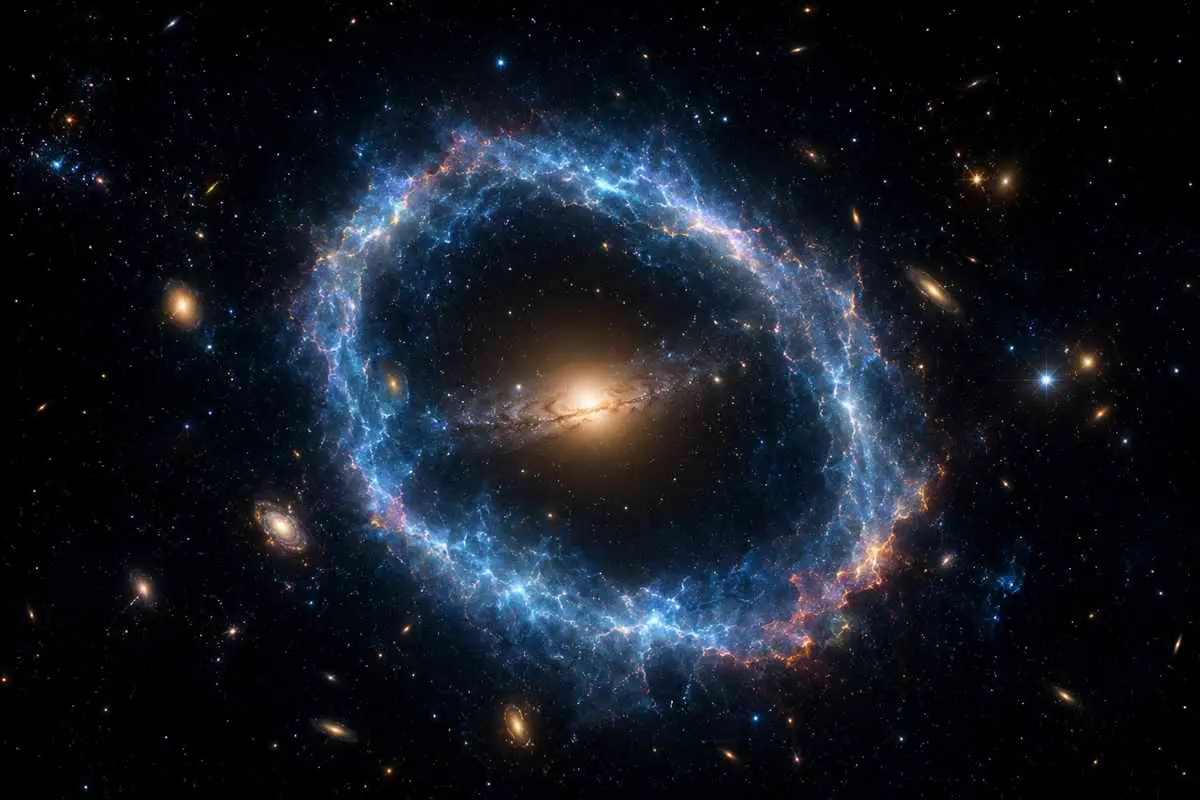 Астрономы обнаружили необычный объект J1248+4826 — вероятно, самый компактный странный радиокруг ORC во Вселенной.